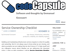 Tablet Screenshot of codecapsule.com